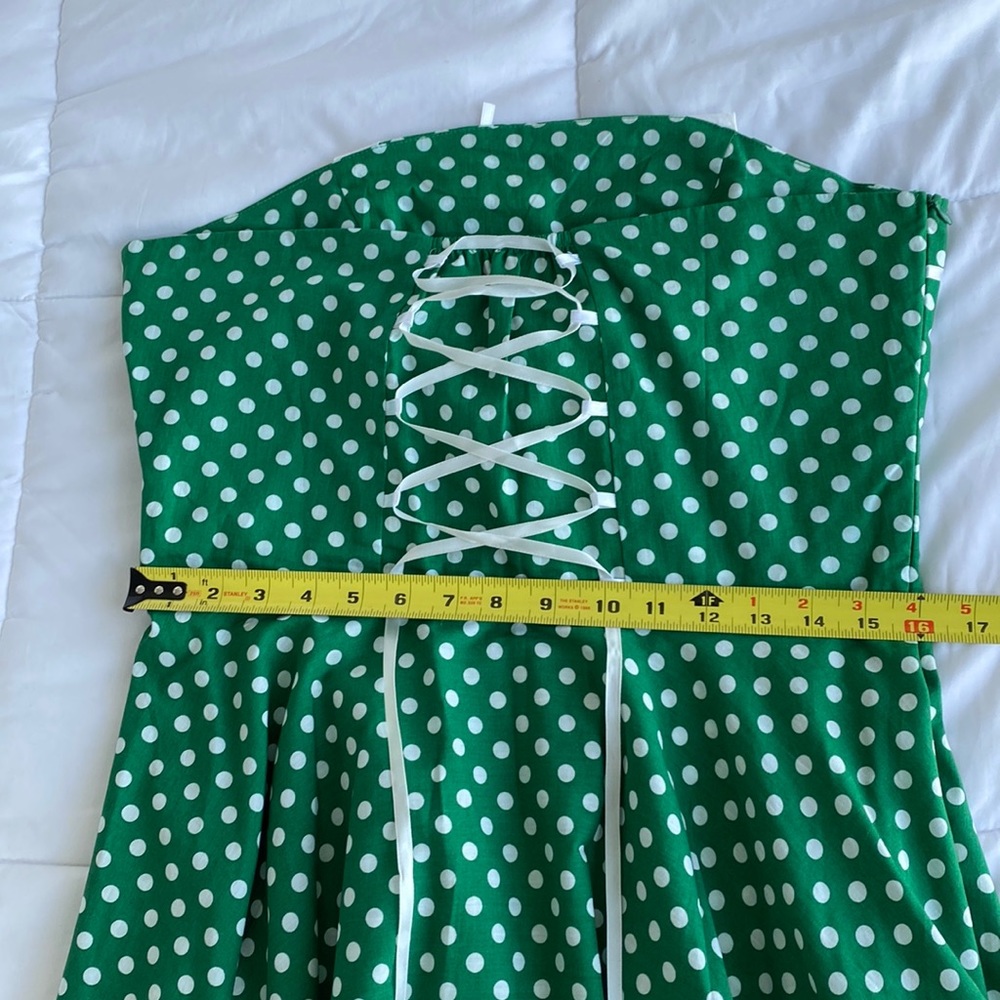 Retro Polka Dot Cotton Dress – A Nostalgic Delight - Picture 12 of 13
